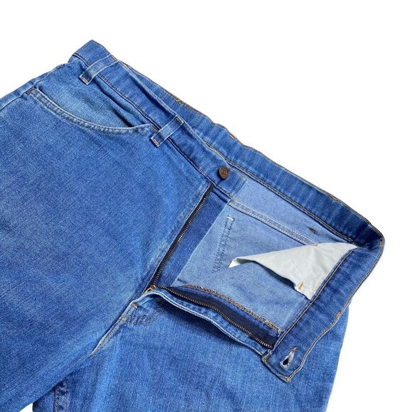 Vintage 90s Orange Tab Levi’s Action Blue Jeans Sz 38/31 - Picture 7 of 16